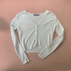 Brandy Melville Eleanor Cardigan Sweater White